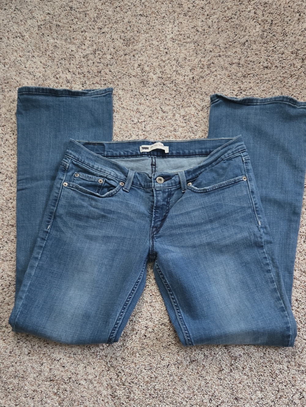 Women's 524 Too Superlow Blue Flare Jeans Size 9 29x32 - Picture 4 of 9